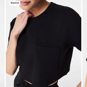 Spanx AirEssentials Cropped Pocket Tee
